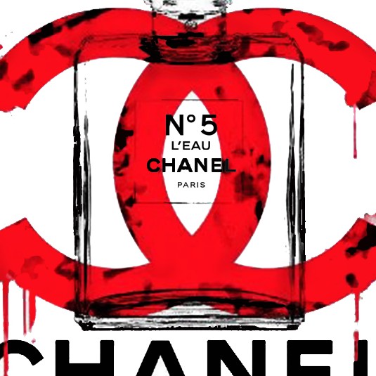 เสื้อยืดลายกราฟฟิก-chanel-ผ้า-cotton-สินค้าพร้อมจัดส่ง