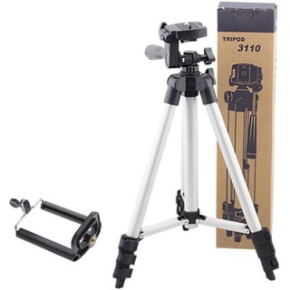 ขาตั้งกล้อง 3 ขา TRIPOD รุ่น 3110 ฟรี หัวต่อสำหรับมือถือ พร้อมซองใส่ขาตั้งอย่างดี