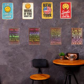 2020 Retro Vintage Tin Signs Art Poster For Bar Pub Club Shop  Restaurant Coffee Cafe Iron Plaque Wall Stickers Decor