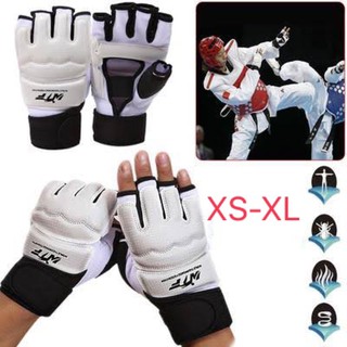 ภาพขนาดย่อของสินค้าของแท้100% WTF นวม MMA ถุงมือ เทควันโด Gloves ถุงมือฟิตเนส นวมแบบเปิดนิ้ว ถุงมือกีฬา นวมชกมวย เป้าล่อ ถุงเท้าเทควันโด