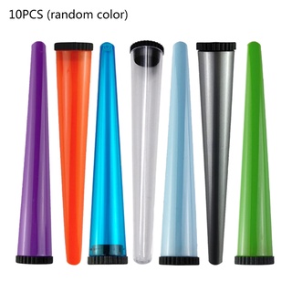 10Pcs Plastic Storage Tube Hand Cone Herb Air Tight Rolling Holder