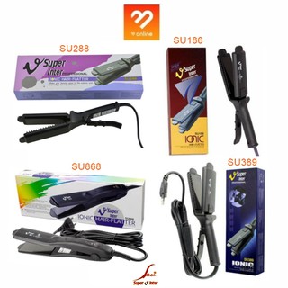 Super V เครื่องหนีบผม รีดผม ซุปเปอร์วี / Super V Inter Ionic Hair-Flatter  ตัวแผ่นเคลือบ Ionic ปรับความร้อนได้ แท้ 100%