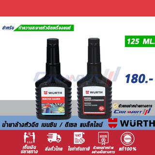 🔥ถูกสุดๆ🔥 WURTH น้ำยาล้างหัวฉีด เบนซิน / ดีเซล แบล็คไลน์ 125 ML.