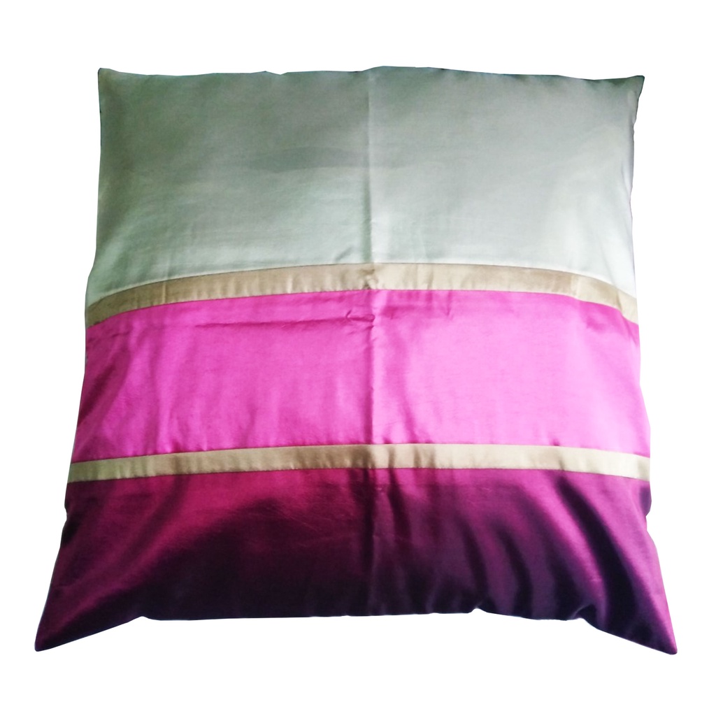 a32-thai-silk-pillow-covers-ปลอกหมอนอิง-three-tone-ลายเส้นหลากสีสรร-ไหมไทยผสม