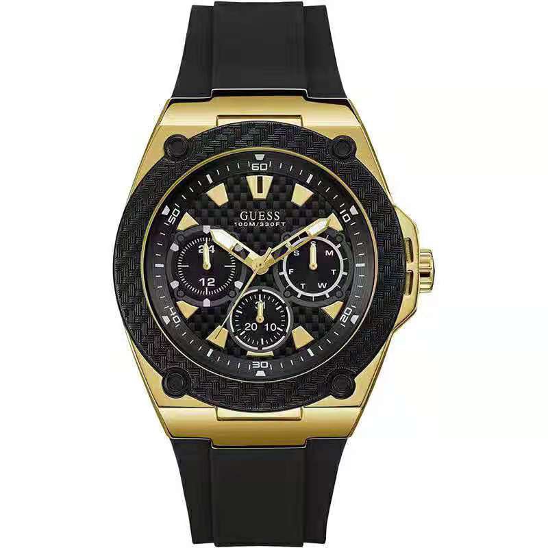 ภาพหน้าปกสินค้าพร้อมสต็อก GUESS Legacy Quartz Black Dial Men's Watch W1049G5 W1049G2 W1049G6 W1049G3 45mm