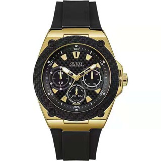 สินค้า พร้อมสต็อก ！GUESS Legacy Quartz Black Dial Men\'s Watch W1049G5 W1049G2 W1049G6 W1049G3 45mm