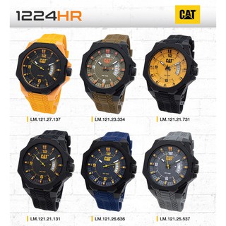 สินค้า CAT LM นาฬิกา CAT Caterpillar ผู้ชาย สายยางซิลิโคน ของแท้ ประกันศูนย์ไทย 1 ปี 12/24HR