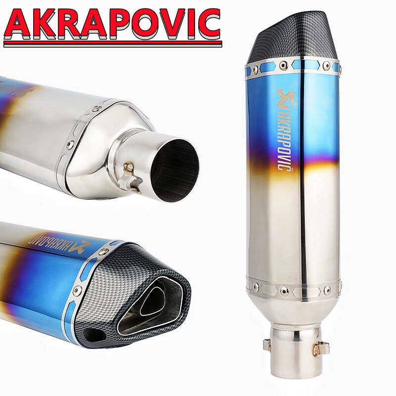 ท่อakrapovic-ท่อรถมอเตอร์ไซค์-แคทลดเสียง-ปลายท่อ-ท่อแต่ง-ท่อสูตร-ใส้ท่อไอเสีย-ปลายท่อ2นิ้ว-สแตนเลส