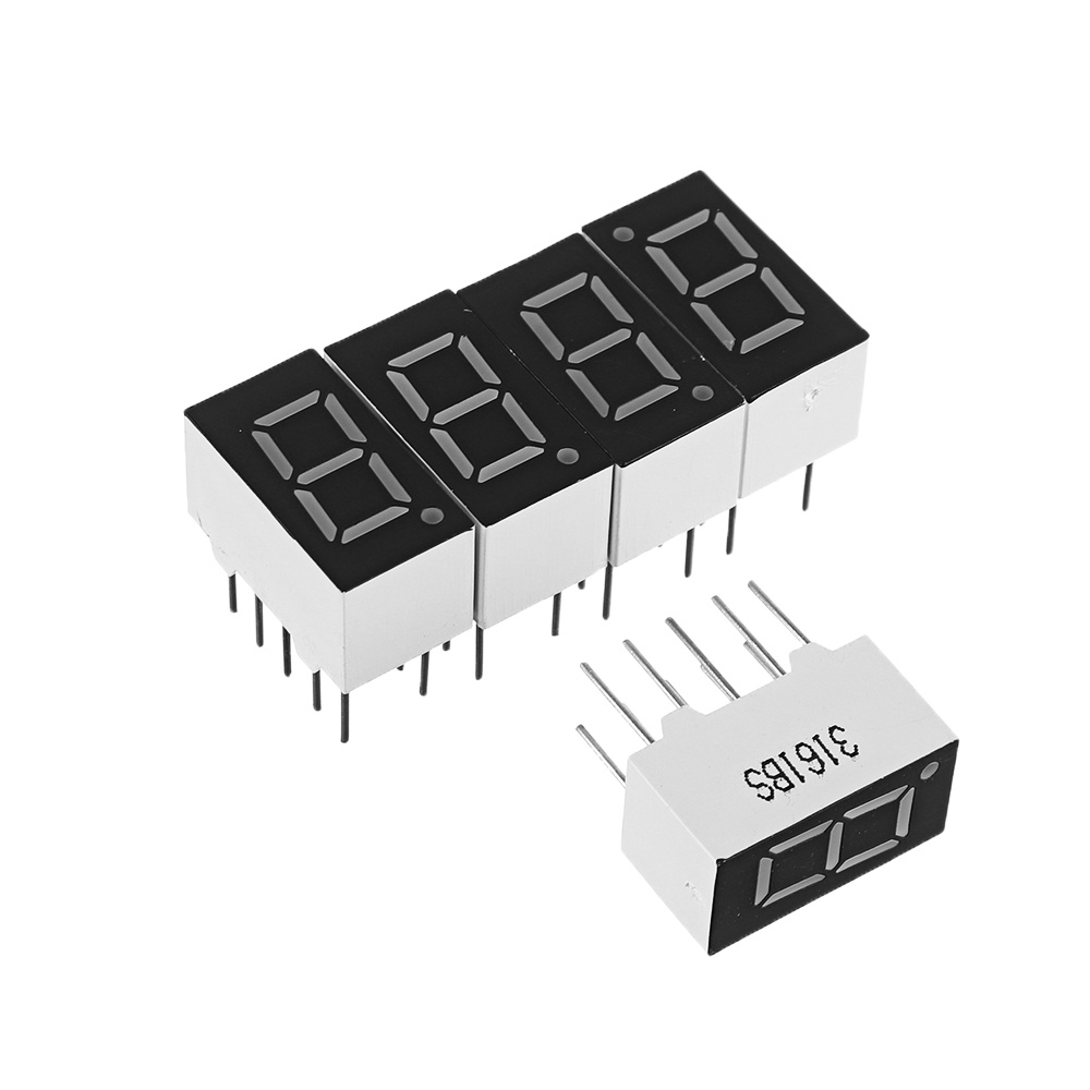 LED Display 7 Segment 0.36' Common Anode Red 1 Digit 2 Digit 3 Digit ...