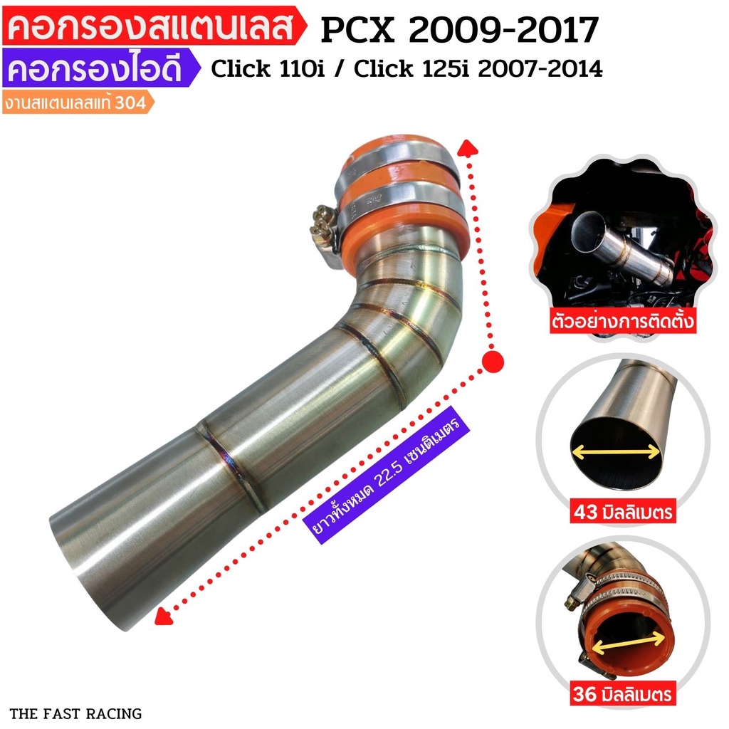 คอกรองเลสpcx-2009-2017-คอกรองไอดี-click110i-click125i-2007-2014