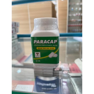 ภาพขนาดย่อของภาพหน้าปกสินค้าแก้ปวด ลดไข้ paracap 100 เม็ด จากร้าน saranya.tung บน Shopee