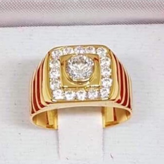 แหวนทองแท้ชายเพชรสวิส