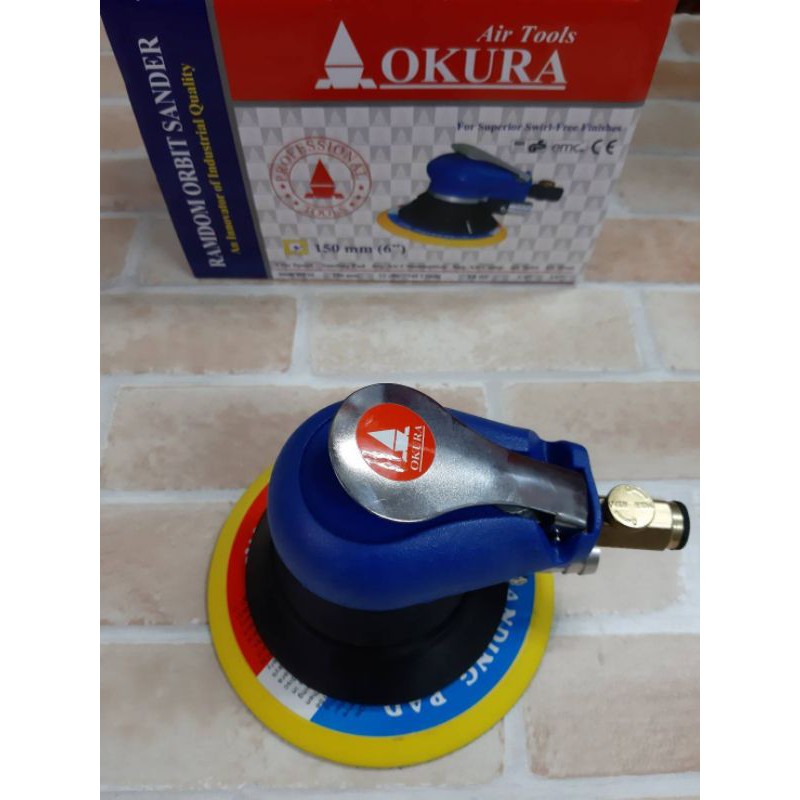 okura-เครื่องขัดกระดาษทรายลม-รุ่น-ok-506-สีน้ำเงิน