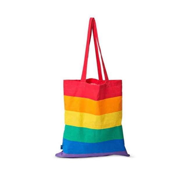 กระเป๋าผ้าสีรุ้ง Rainbow Pride- FLYING TIGER - LIGHT CANVAS CLOTH