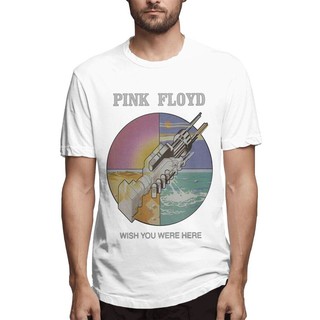 【พร้อมส่ง】เสื้อยืดพิมพ์ลายกราฟฟิก Novelty Graphic สีชมพู Floyd Wish Wish You Were Here s Gildan สําหรับผู้ชาย