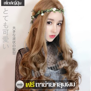 วิกผมยาว Long wig วิกผม วิก ผมปลอม วิกผู้หญิง วิกผมปลอม wig วิกผู้หญิงผมยาว วิกผม+ตาข่าย ผมยาว