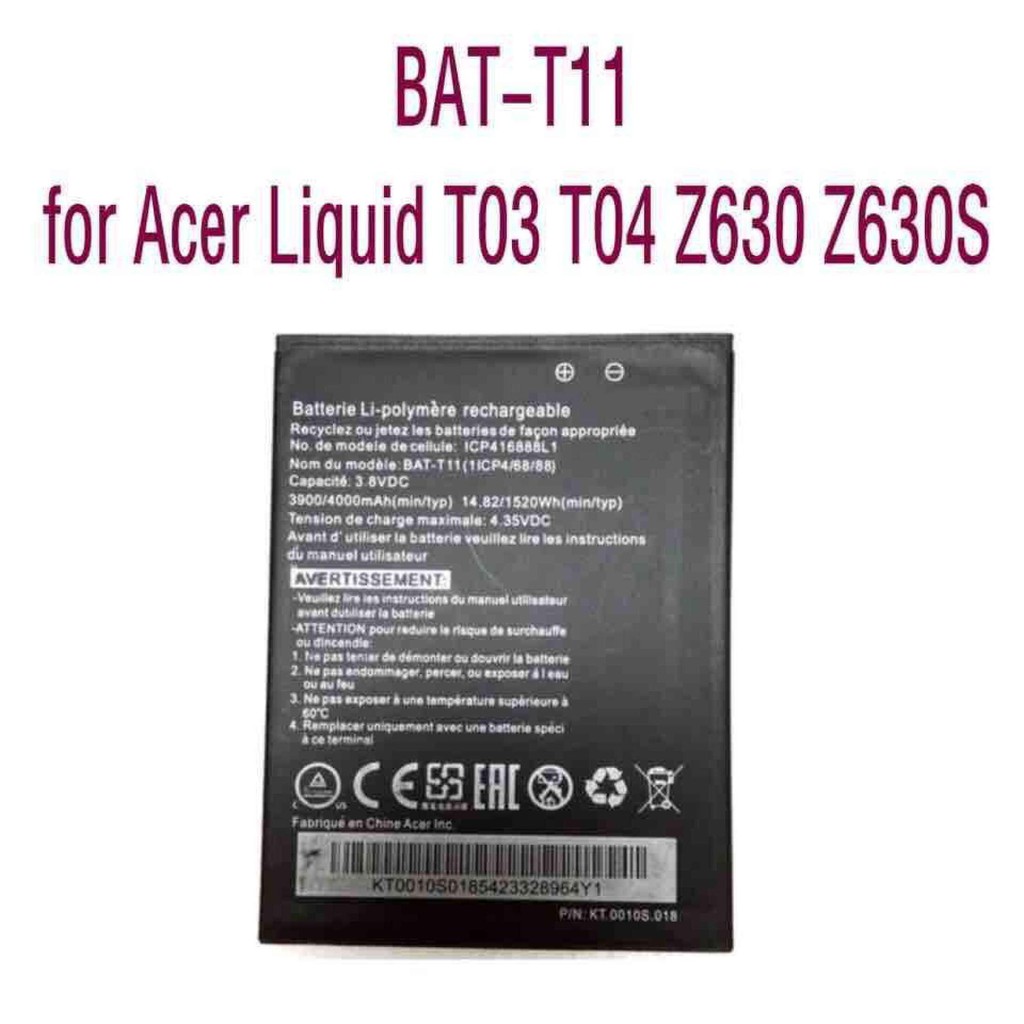 แบตเตอรี่สำหรับ-acer-liquid-t03-t04-z630-z630s-โทรศัพท์มือถือ-คุณภาพสูง-4000-mah-bat-t11