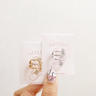 ear cuff ต่างหูหนีบ ต่างหูคล้องหู