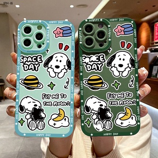 Compatible With Iphone 6 6S 7 8 SE Plus 2020 2022 เข้ากันได้ เคสไอโฟน สำหรับ Cartoon Snoopy เคส เคสโทรศัพท์ เคสมือถือ Full Cover Shell Shockproof Back Cover Protective Cases