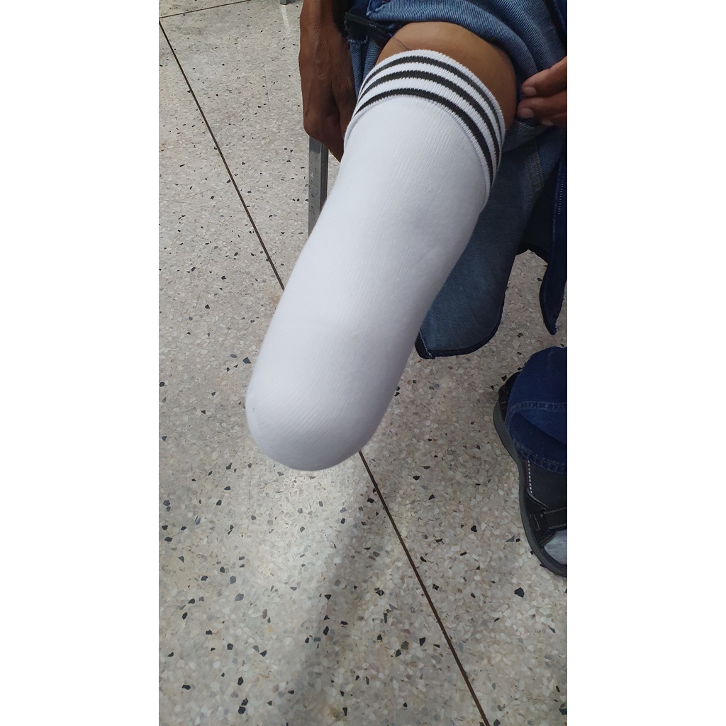 ถุงเท้าตอขาเจลซิลิโคน-นิ่ม-shore-a-10-15-ขาเทียม-ขนาด3มม-ขาเทียมระดับใต้เข่า-silicone-liner-cover-prosthetic