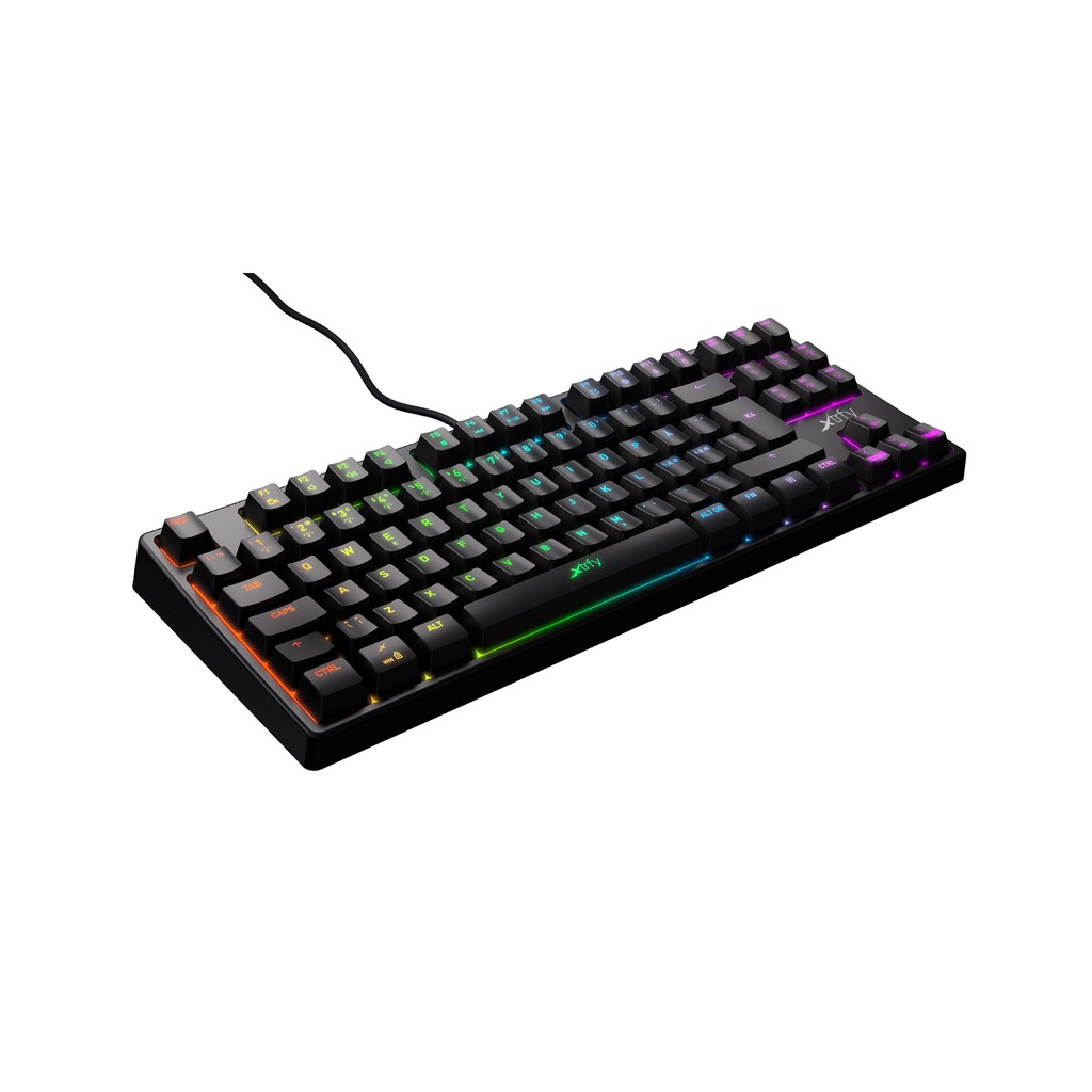 Xtrfy K4 RGB, Tenkeyless TKL Gaming keyboard, US/THAI 87 -Black ...