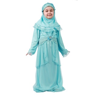 ชุดเดรสเด็กผู้หญิงมุสลิม gca05