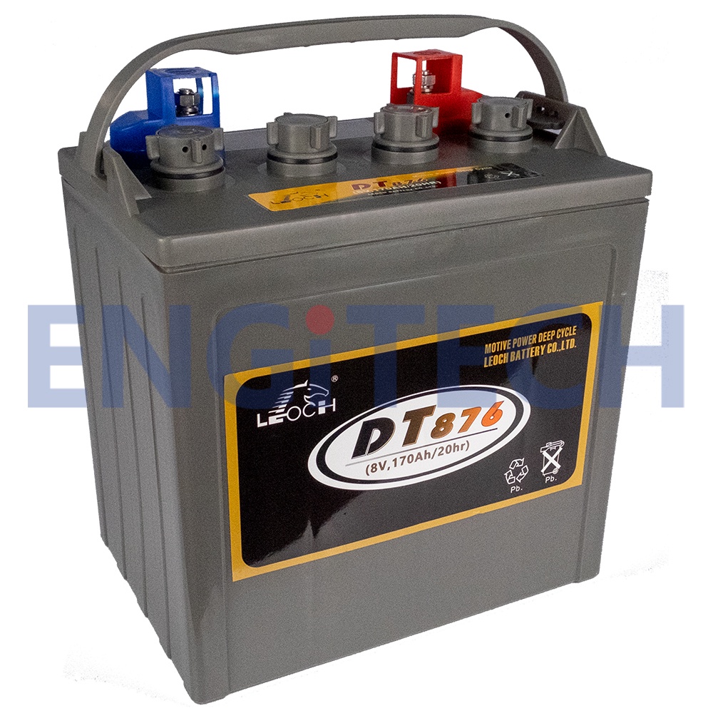 leoch-dt876-8v-170ah-deep-cycle-golf-cart-battery-แบต-รถกอล์ฟ-รถโฟล์คลิฟท์-แฮนด์ลิฟท์-เครื่องขัดพื้น-กระเช้าไฟฟ้า