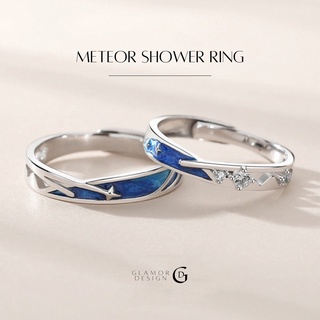 ภาพหน้าปกสินค้าGLAMOR SELECTION💕แหวนคู่เงินแท้100% METEOR SHOWER แหวนคู่รัก แหวนผู้ชาย แหวนผู้หญิง แหวนปรับขนาดได้ แหวนแฟชั่น ที่เกี่ยวข้อง