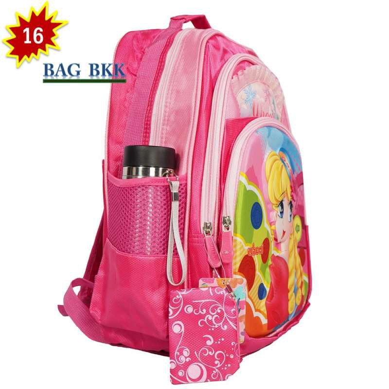 wheal-กระเป๋าเป้หน้านูน-3-มิติ-princess-pink-สะพายหลังกระเป๋านักเรียน-16-นิ้ว-รุ่น-n8535-16