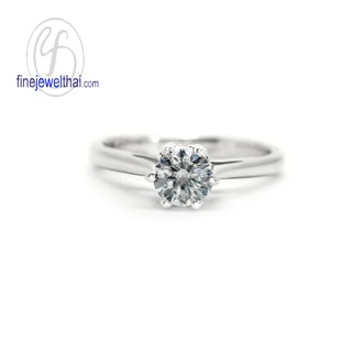 Finejewelthai แหวนอินฟินิตี้-เงินแท้925-แหวนเพชร-เพชรสังเคราะห์/ Infinity-Diamond CZ-Silver925-Wedding-Ring -R1343cz