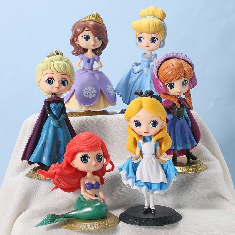 qposket-ตุ๊กตาเจ้าหญิงหิมะสีขาว-rapunzel-mermaid-cinderella