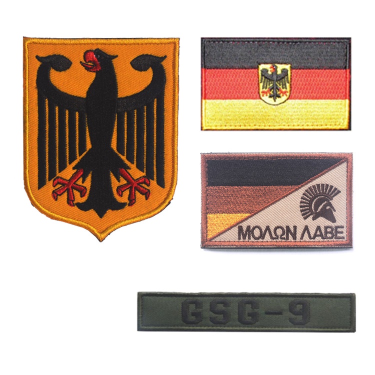 ปลอกแขน-ปักลายธงชาติเยอรมนี-ตํารวจ-deutschland-gsg9-eagle-สไตล์กองทัพเยอรมนี