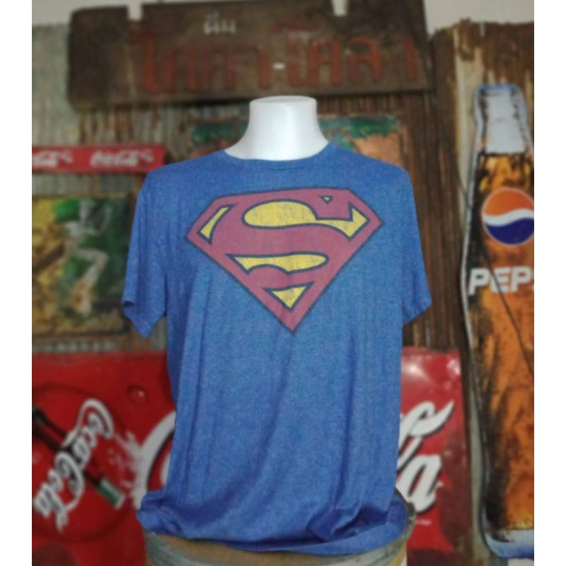 เสื้อยืดusa-superman-made-in-mexico-ปั๊มคอoldnavy