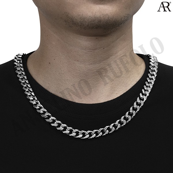 angelino-rufolo-necklace-ดีไซน์-9-mm-cuban-chain-สร้อยคอ-stainless-steel-316l-สแตนเลสสตีล-คุณภาพเยี่ยม-สีเงิน