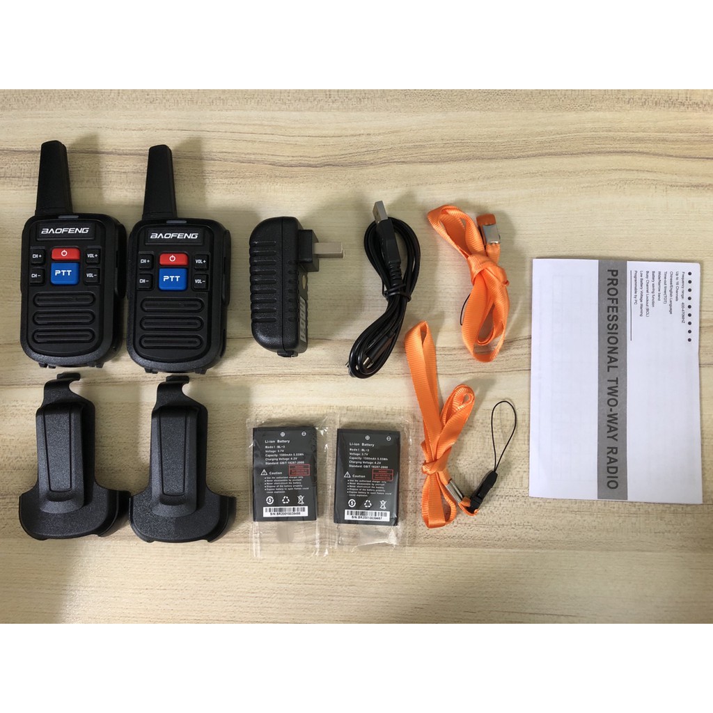 ภาพสินค้าวิทยุสื่อสาร Baofeng Mini C50 (1คู่) 2PCS Walkie Talkie 400-480MHz Two-Way Radios (mini) จากร้าน landh.shop บน Shopee ภาพที่ 7