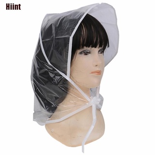 ภาพหน้าปกสินค้า[Hiint] หมวกกันฝน พลาสติกใส สําหรับผู้หญิง และผู้หญิง 1 ชิ้น ซึ่งคุณอาจชอบราคาและรีวิวของสินค้านี้