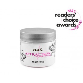 Nsi Attraction Nagelpulver - Radiant White, 130g, Acrylpulver Für Nagelmodellage