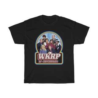 เสื้อยืดผู้ชายเสื้อยืด พิมพ์ลาย WKRP in Cincinnati Classic TV Show Icon สีกรมท่า ไซซ์ S ถึง 3XL