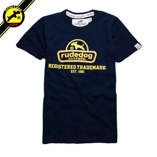 rudedog T-shirt เสื้อยืด รุ่น Curve (ผู้ชาย) (LIMITED EDITION) คอกลม แฟชั่น ลายสกรีน ผ้าฝ้าย cotton ฟอกนุ่ม ไซส์
