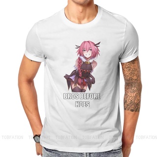 เสื้อยืดผ้าฝ้ายพิมพ์ลายขายดี เสื้อยืด พิมพ์ลายมังงะ Astolfo Bros Before Hoes Fate Grand Order สวมใส่สบาย สไตล์ฮิปฮอป เหม