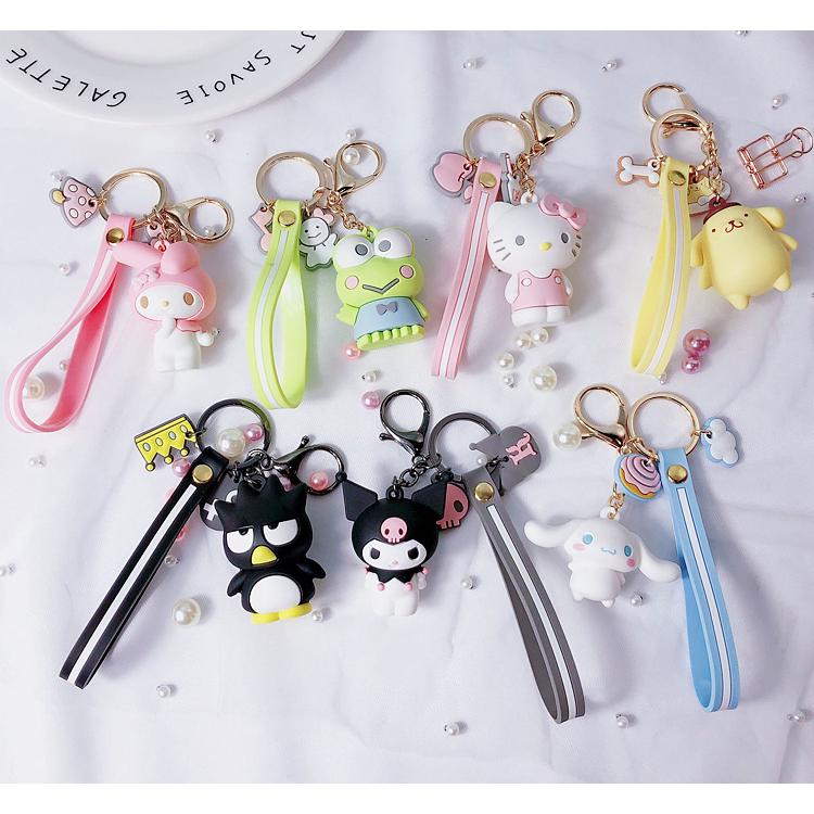 ภาพหน้าปกสินค้าSanrio My Melody key ring with mirror pudding dog bag pendant keychain Little Twin Stars ซึ่งคุณอาจชอบสินค้านี้