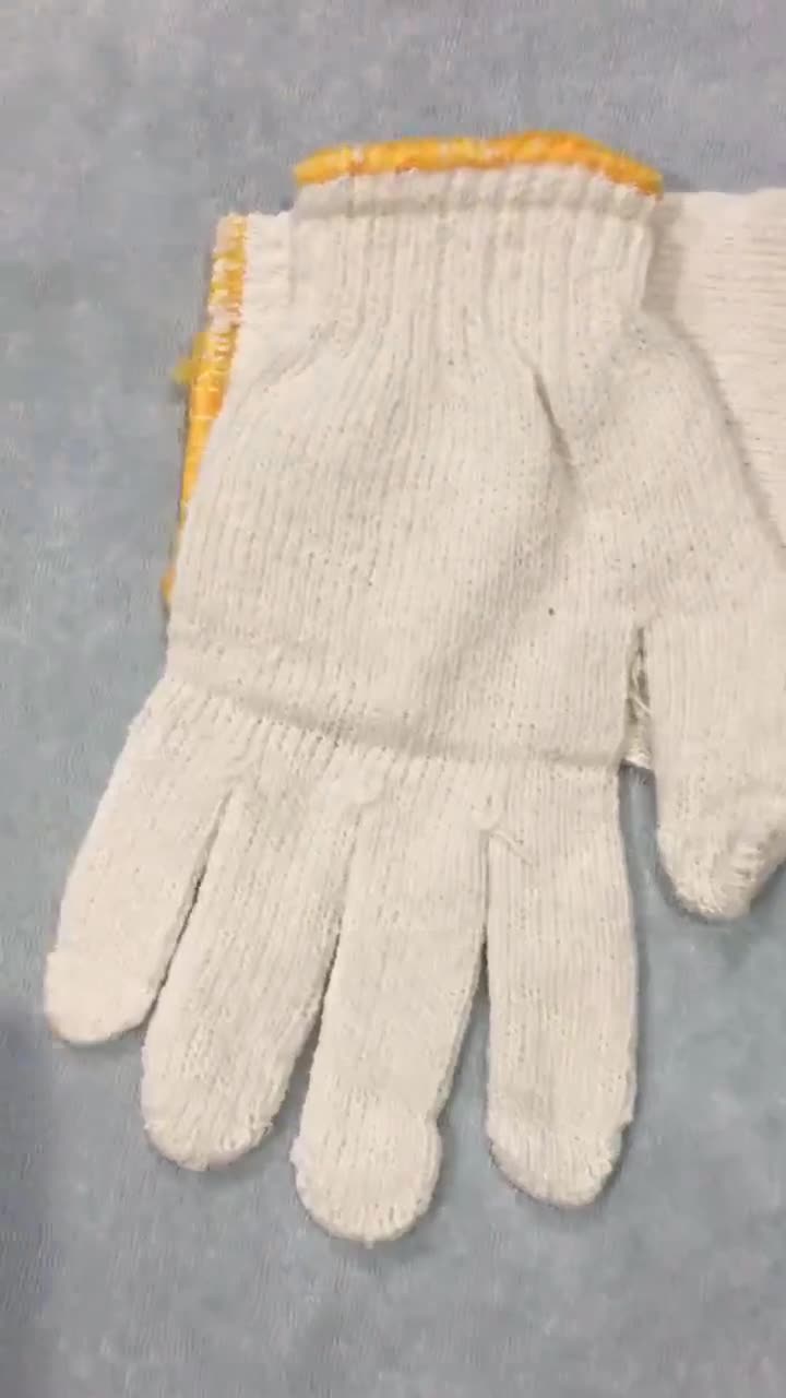 ถุงมือผ้าทำงาน-600-กรัม-460บ-10โหล-สีขาว-ขอบเหลือง