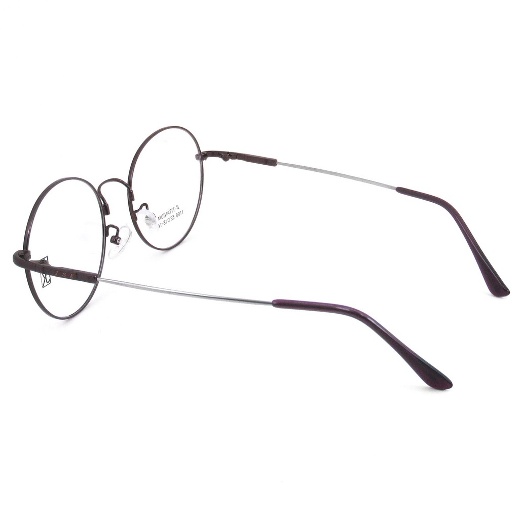 titanium-100-แว่นตา-รุ่น-1108-สีน้ำตาล-กรอบเต็ม-ขาข้อต่อ-วัสดุ-ไทเทเนียม-สำหรับตัดเลนส์-กรอบแว่นตา-eyeglasses