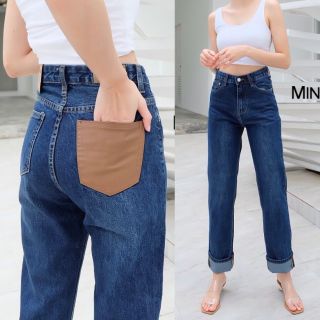 Minimal#ยีนส์ขาตรง มีS-L