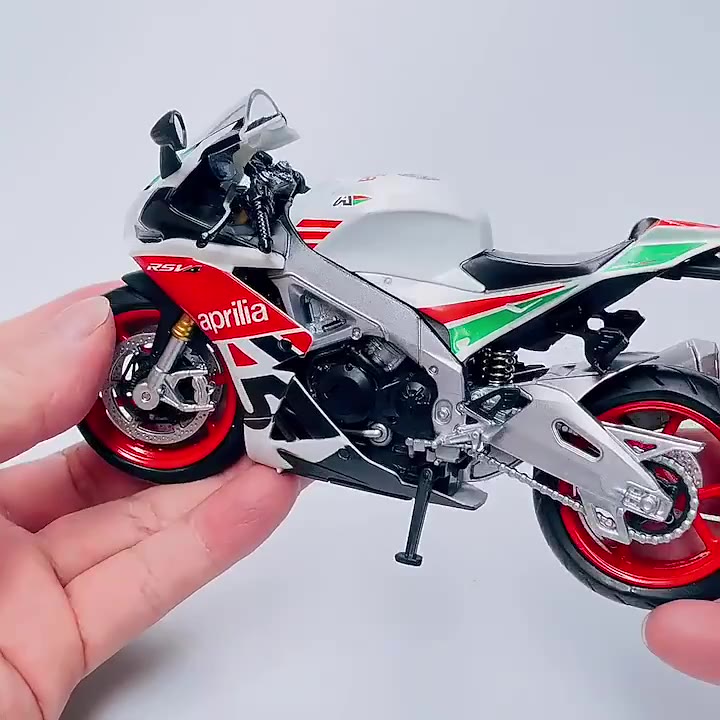 โมเดลรถจักรยานยนต์-1-12-aprilia-rsv4-diecast-vehicles-ของเล่นสําหรับเด็ก