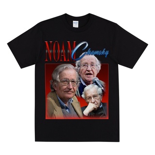 เสื้อยืดสีขาวเสื้อยืด พิมพ์ลาย Noam Chomsky Homage 90S สไตล์ฮิปฮอป วินเทจ สําหรับผู้หญิง และผู้ชายS-4XL