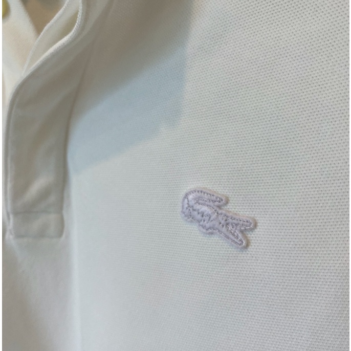 used-like-new-lacoste-polo-white-regular-มือสอง-เสื้อโปโล