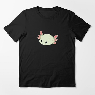 เสื้อยืดอินเทรนด์ผู้ชายอินเทรนด์ผู้หญิงเสื้อยืด พิมพ์ลาย Happy Axolotl Salamander เลือกลายได้S-3XL