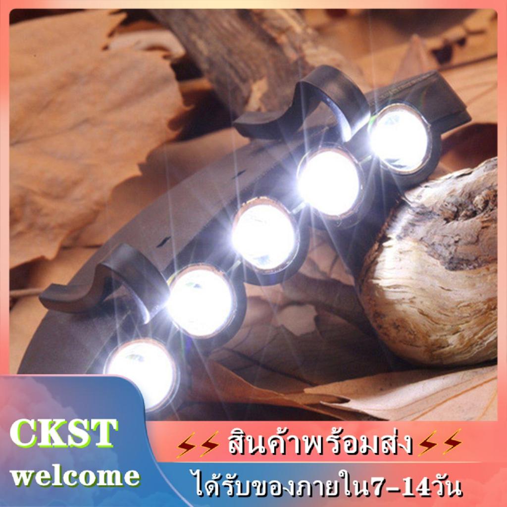 ckst-5-led-หมวกปีกคลิปไฟหน้าไฟหน้าไฟหน้าตั้งแคมป์เดินป่า