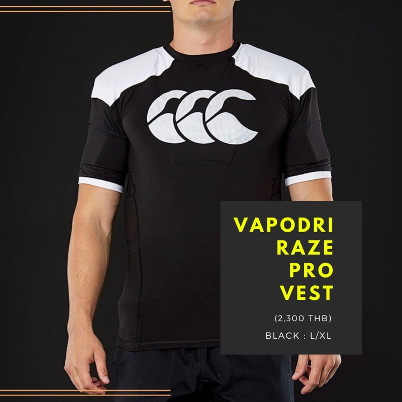 Rugby Protective Vest, CANTERBURY Vapodri Raze Pro - Rugby Protection ...